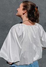 The Golden House - Garc Blouse Popeline 'Rosita' - White