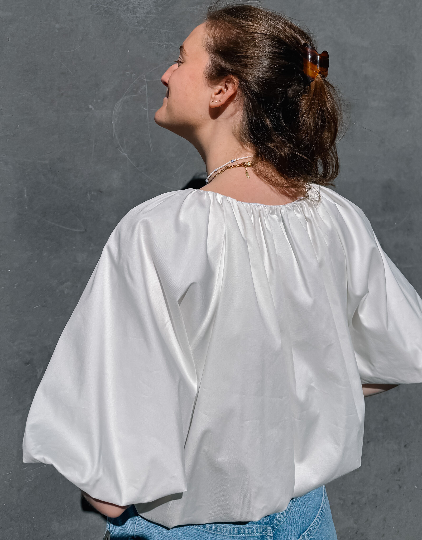 The Golden House - Garc Blouse Popeline 'Rosita' - White