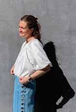 The Golden House - Garc Blouse Popeline 'Rosita' - White