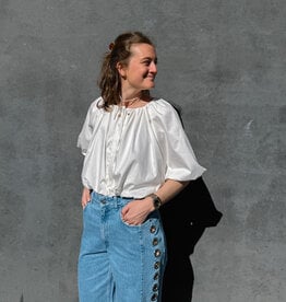 The Golden House - Garc Blouse Popeline 'Rosita' - White