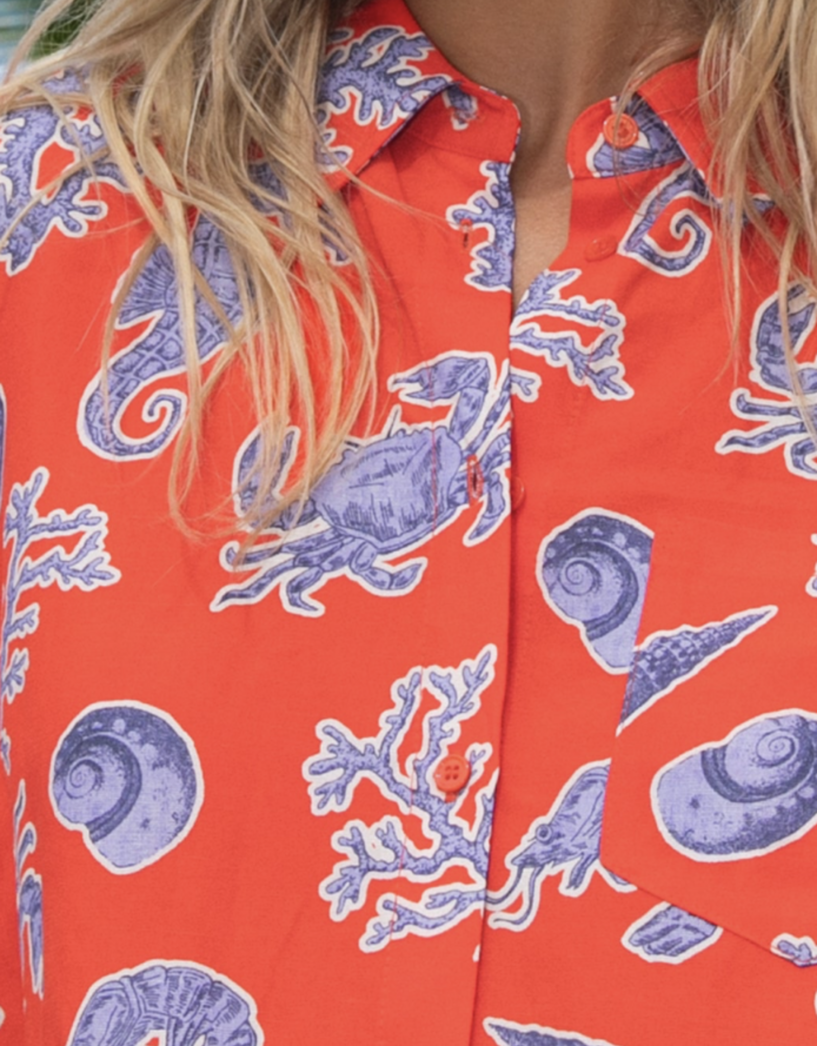 Laure+Max Blouse 'Clipper' - Imprime Calanque - Laure+Max