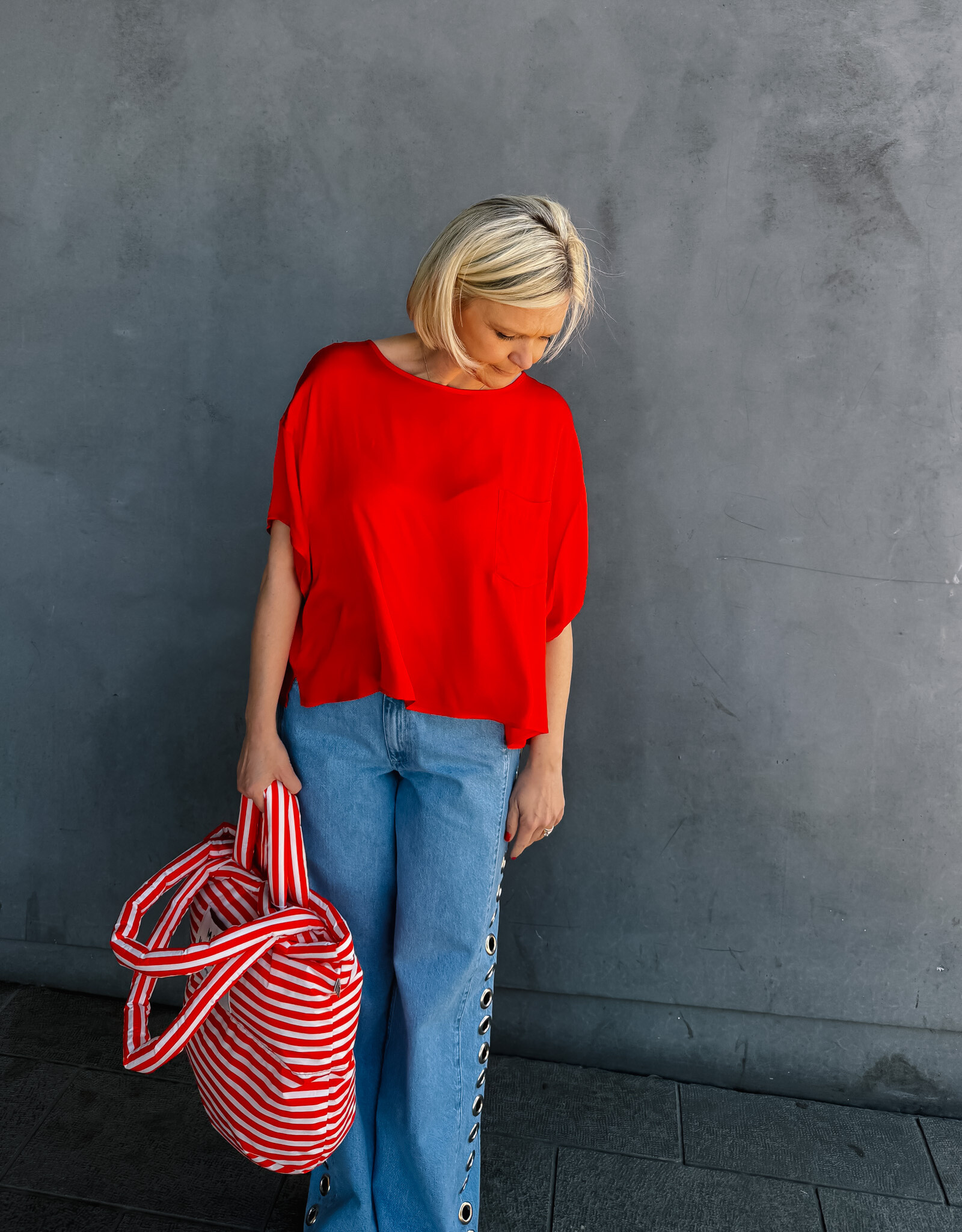 American Vintage Top  'Bovalow' - Tomate -  Bov07C -  American Vintage