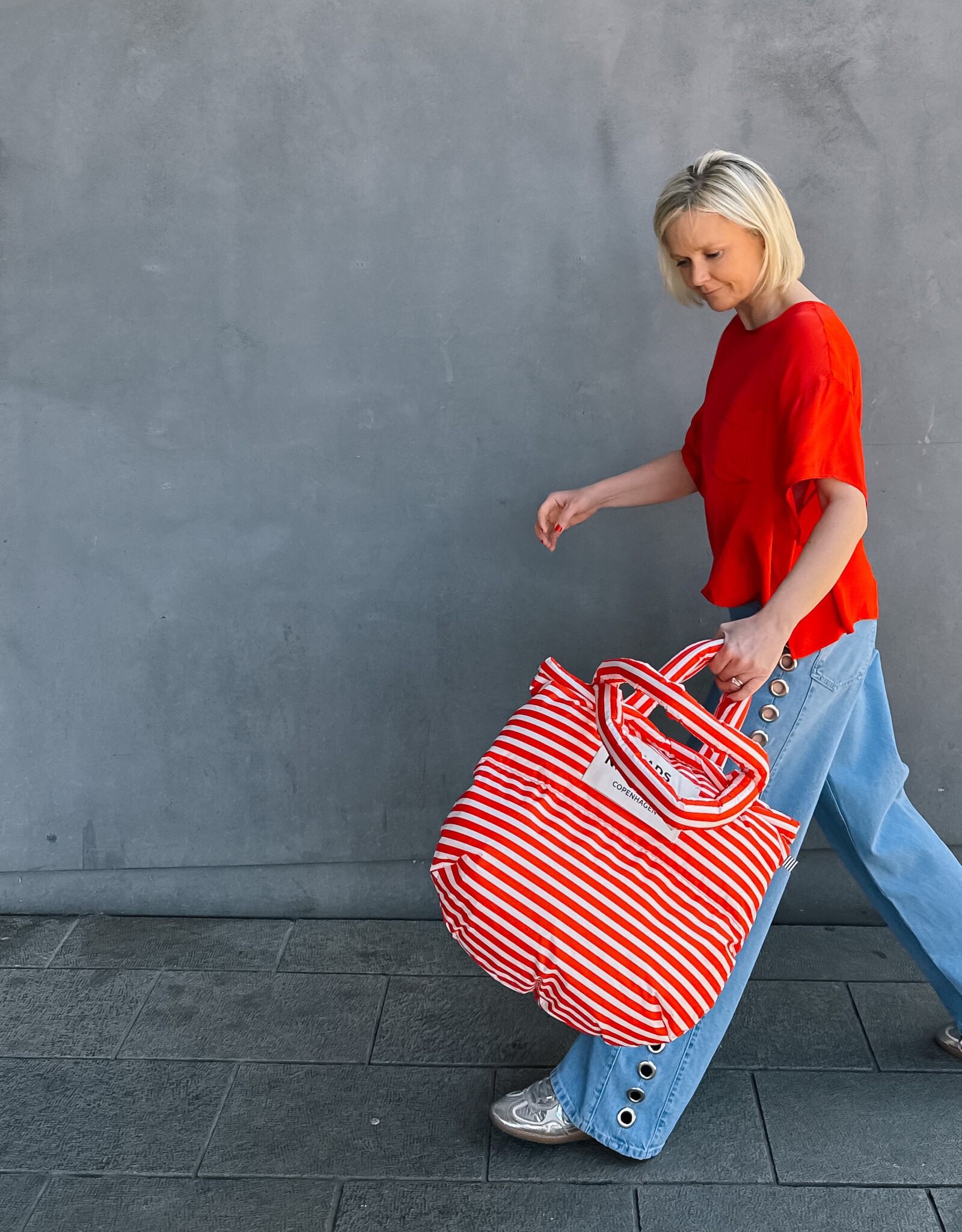 Mads Norgaard Bag 'Pillow' - Fiery Red/Vanilla Ice - Mads Norgaard