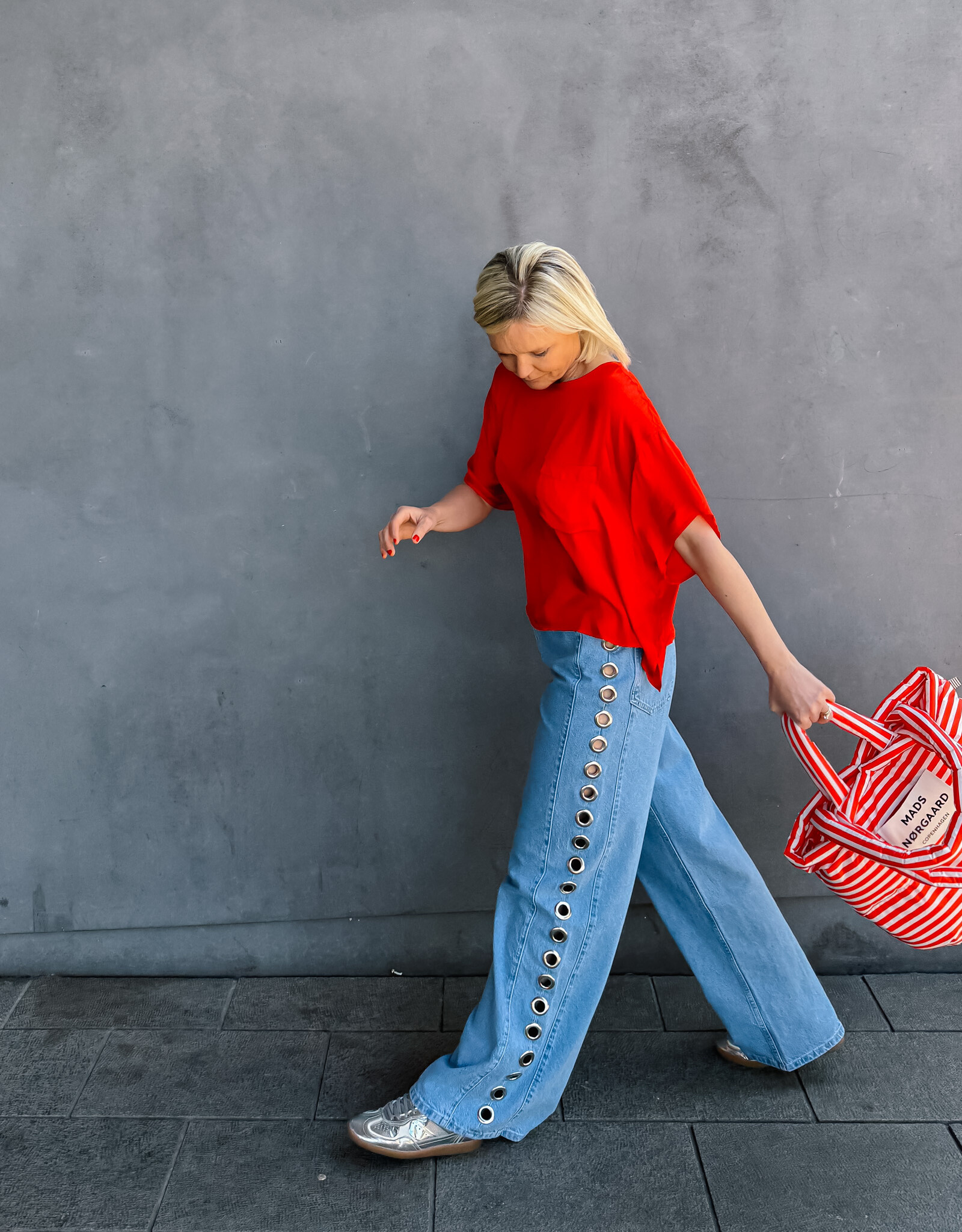 Mads Norgaard Bag 'Pillow' - Fiery Red/Vanilla Ice - Mads Norgaard