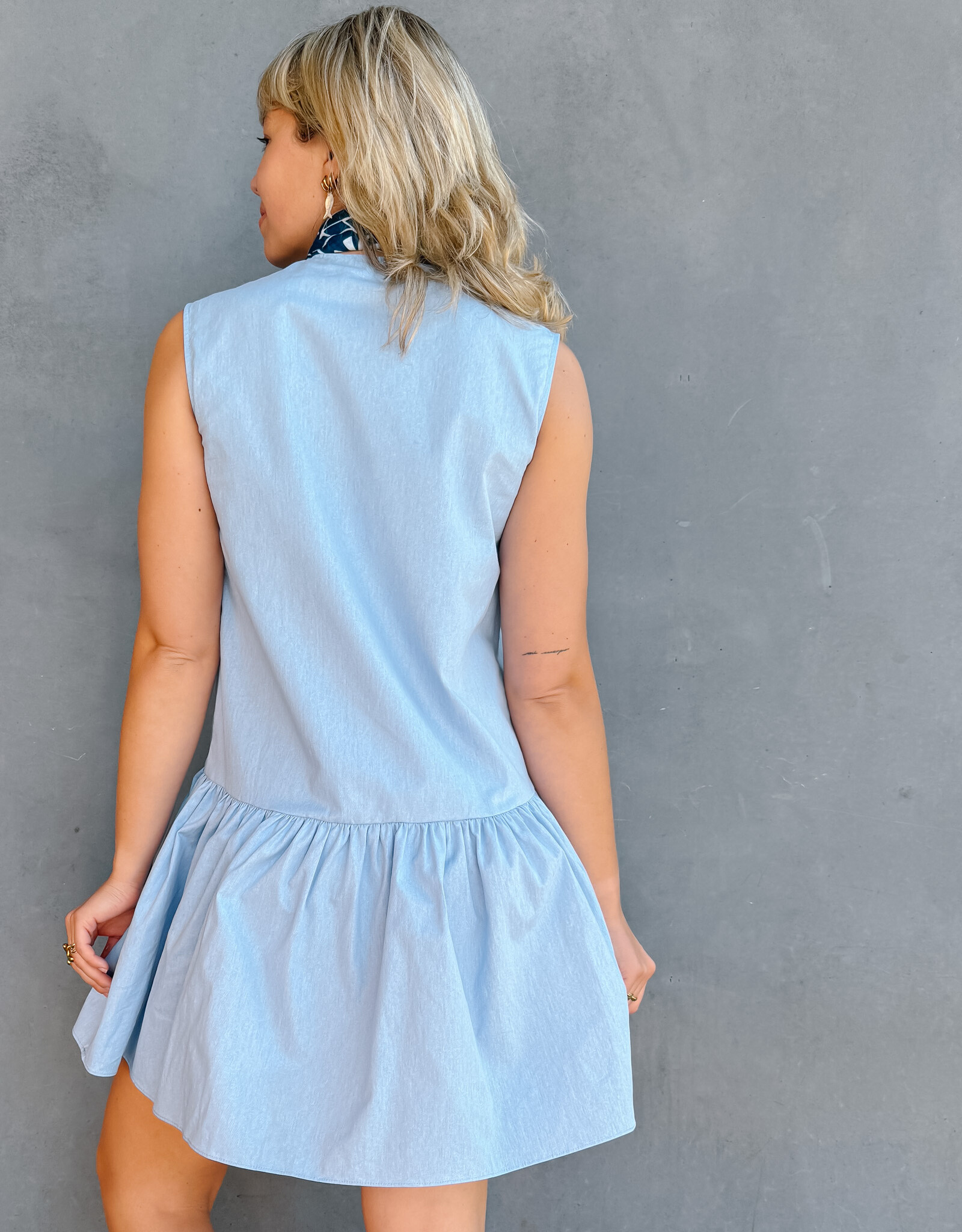 The Golden House Ad Jurk 'Holly' - Denim - Adoré