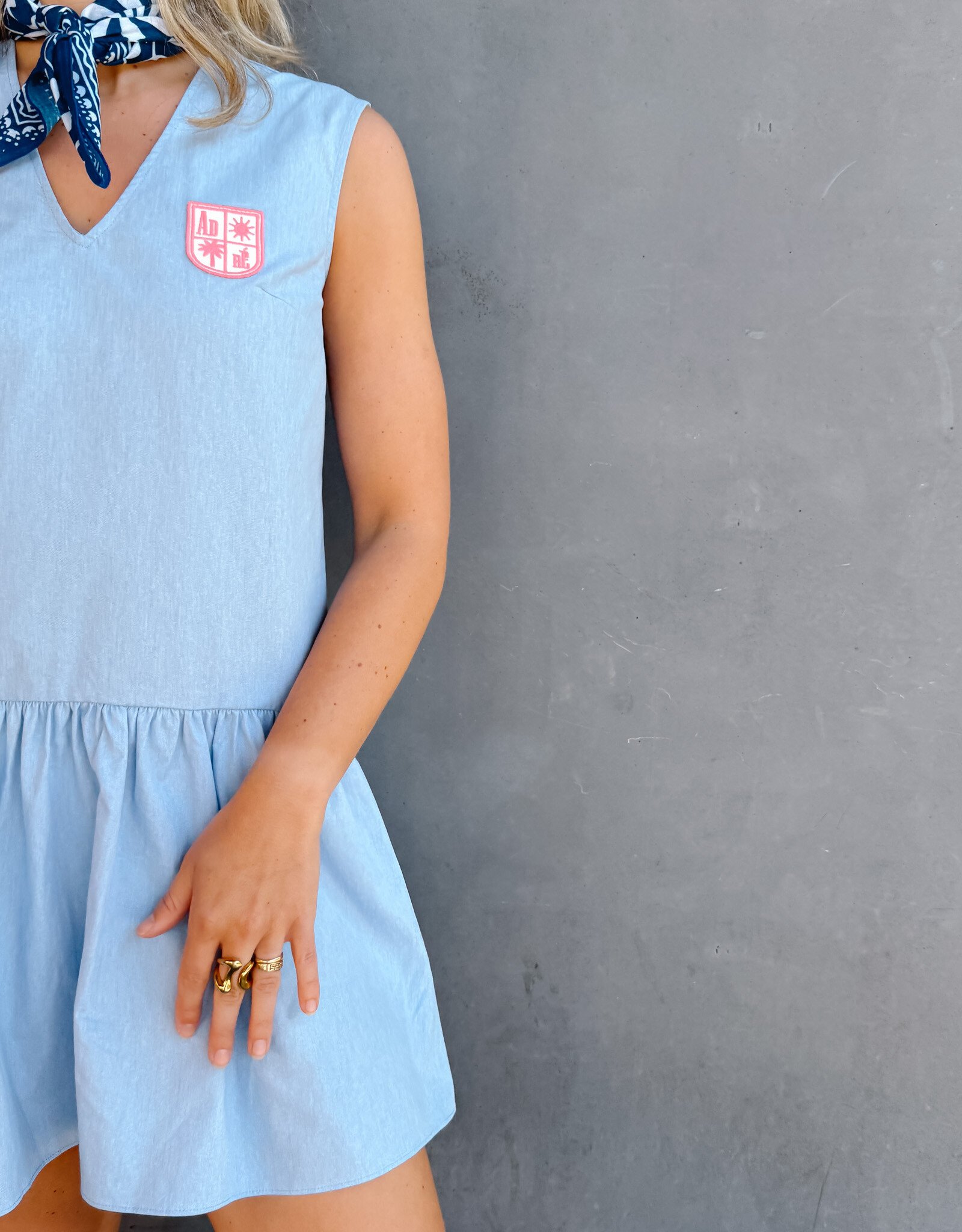 The Golden House Ad Jurk 'Holly' - Denim - Adoré