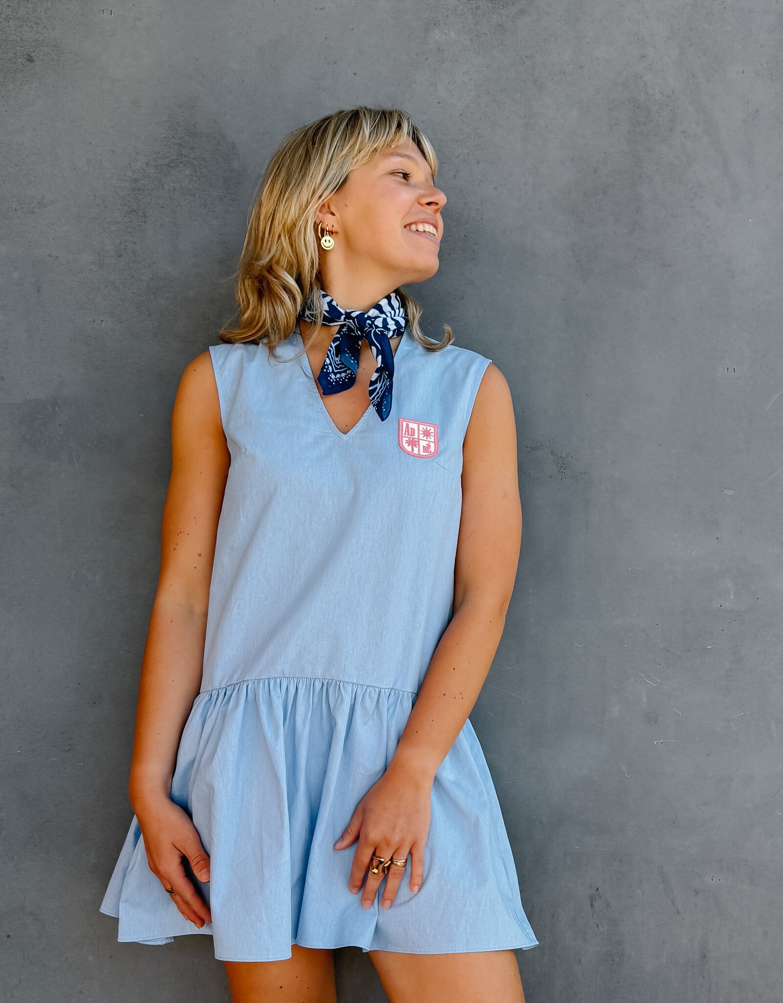 The Golden House Ad Jurk 'Holly' - Denim - Adoré