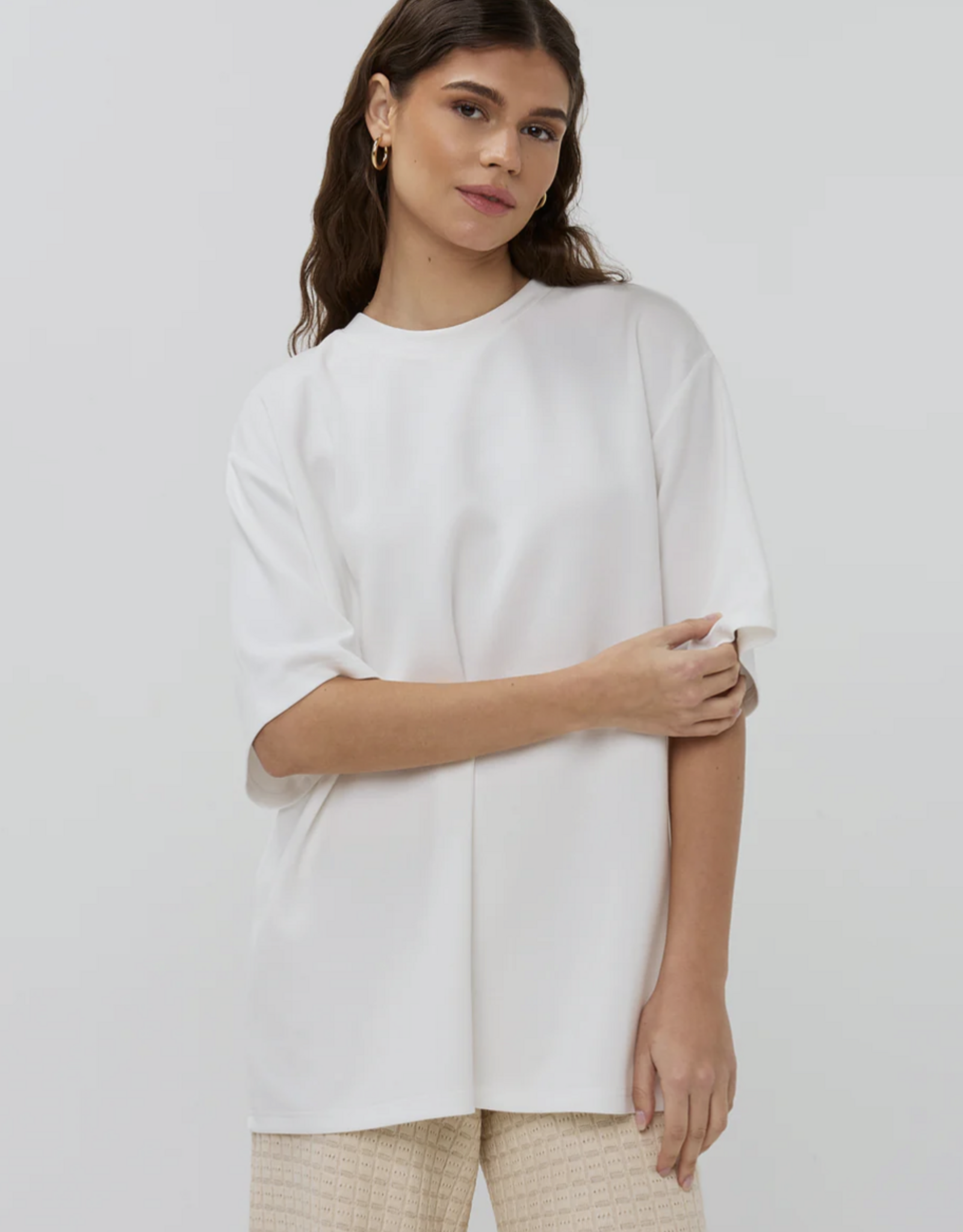 Studio Amaya T-Shirt Back Detail 'Stef' - White - Studio Amaya