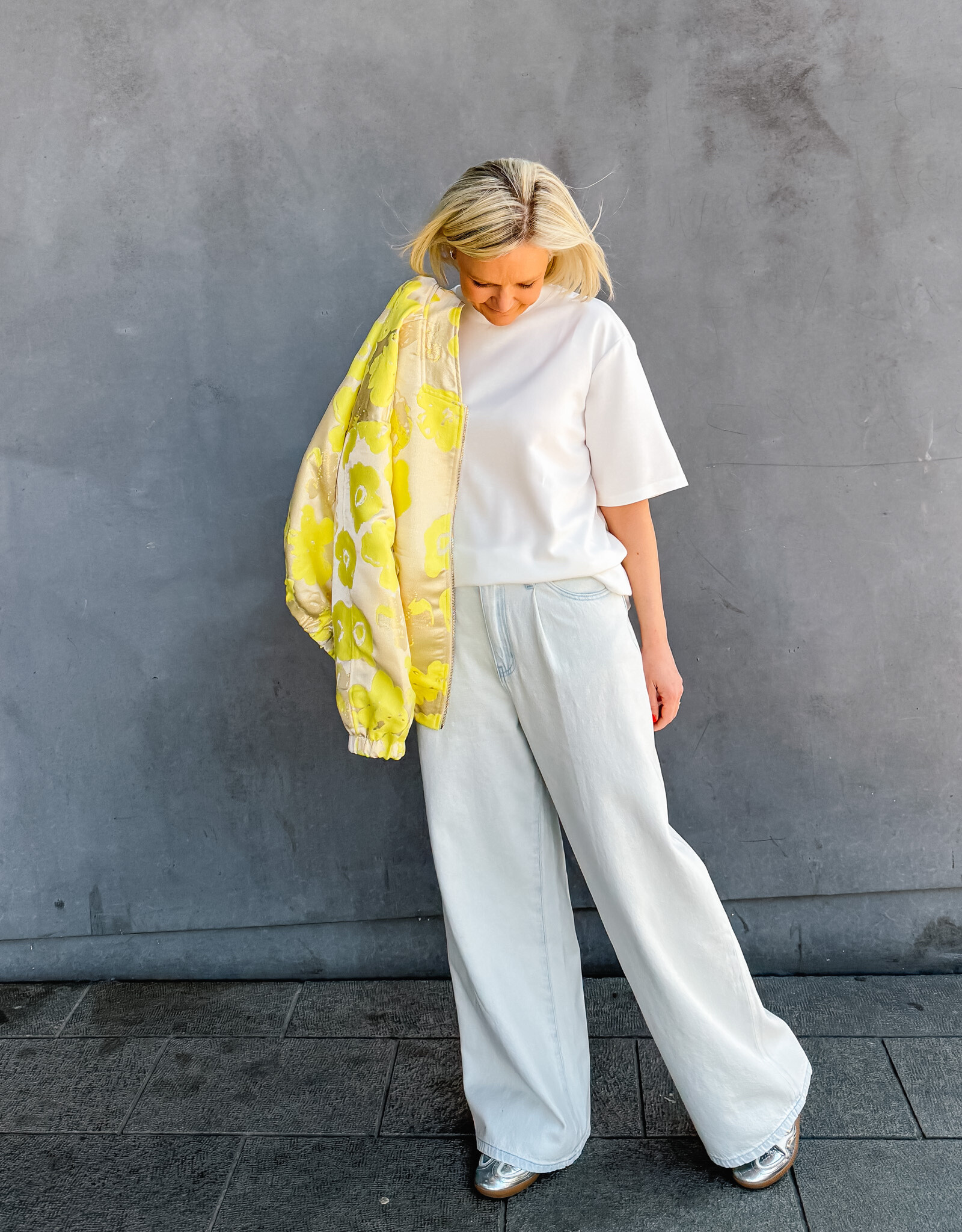 Withblack Jeans Wide 'Angelina Beach' - Beach Blue - Withblack