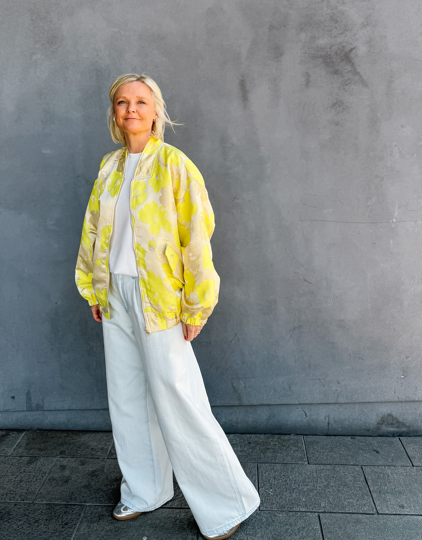 Withblack Jeans Wide 'Angelina Beach' - Beach Blue - Withblack