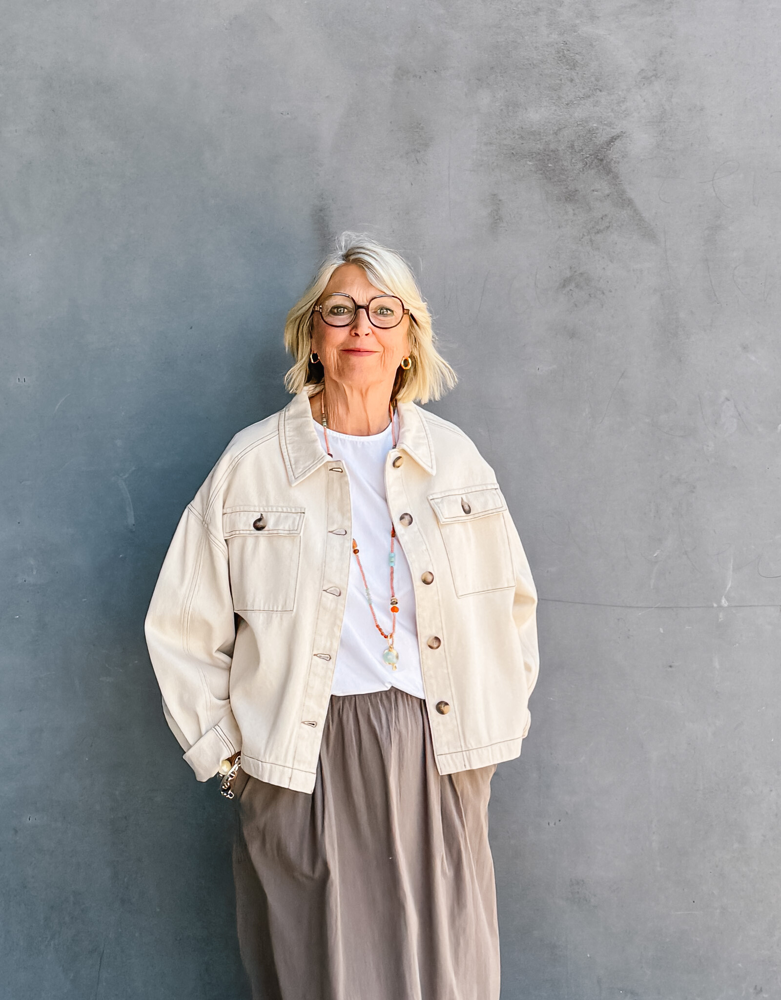 Another Label Jacket 'Enora' - Off White - Another-Label