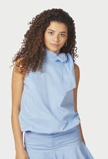 Top Poplin 'Veda' - Light Blue - Neo Noir