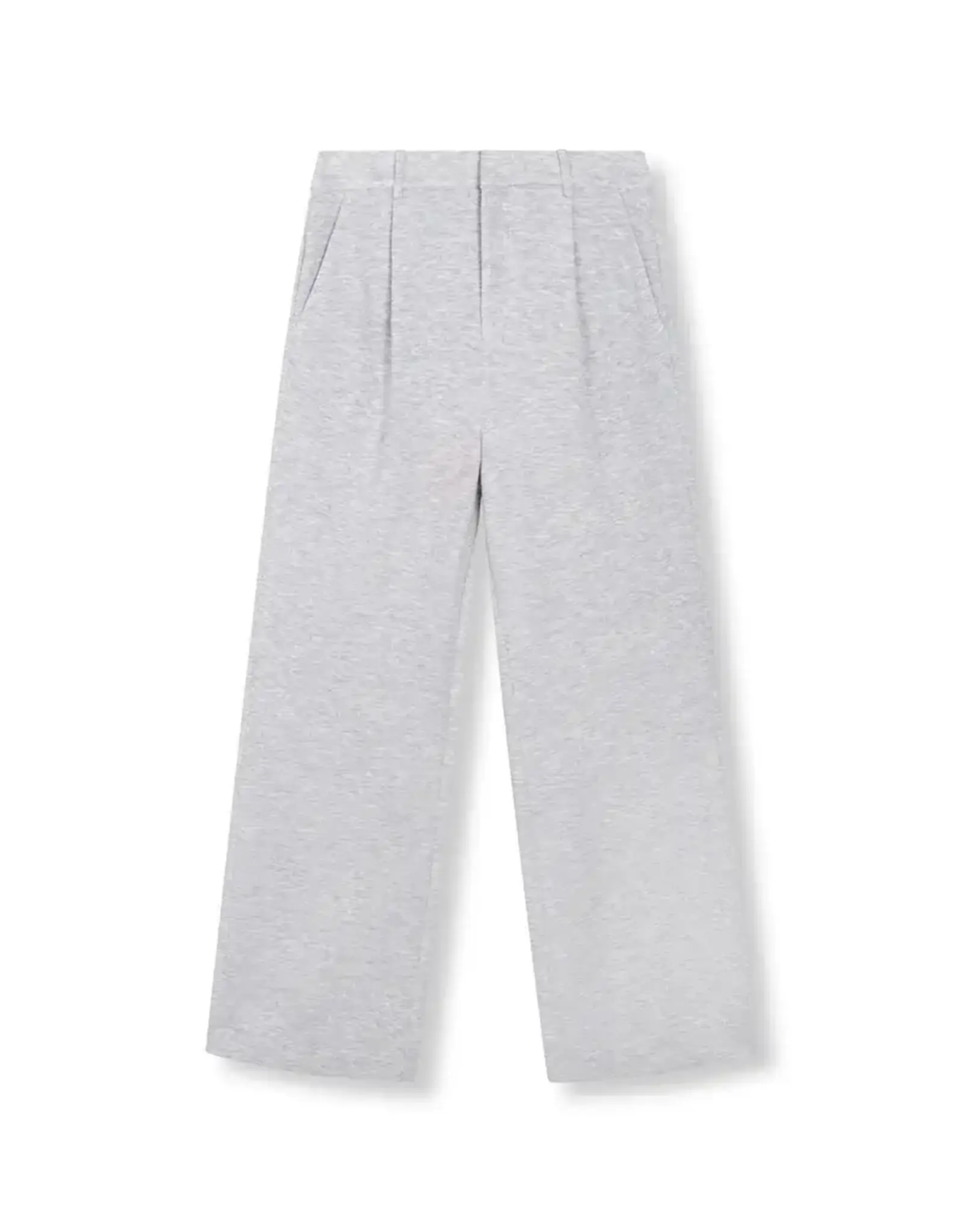 Refined Department Broek Relaxed 'Puck' - Grey Melange - Refined Department
