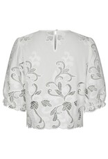 Blouse Embroidery  'Fia' - White - Neo Noir