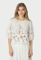 Blouse Embroidery  'Fia' - White - Neo Noir