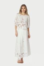 Blouse Embroidery  'Fia' - White - Neo Noir