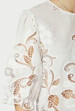 Blouse Embroidery  'Fia' - White - Neo Noir