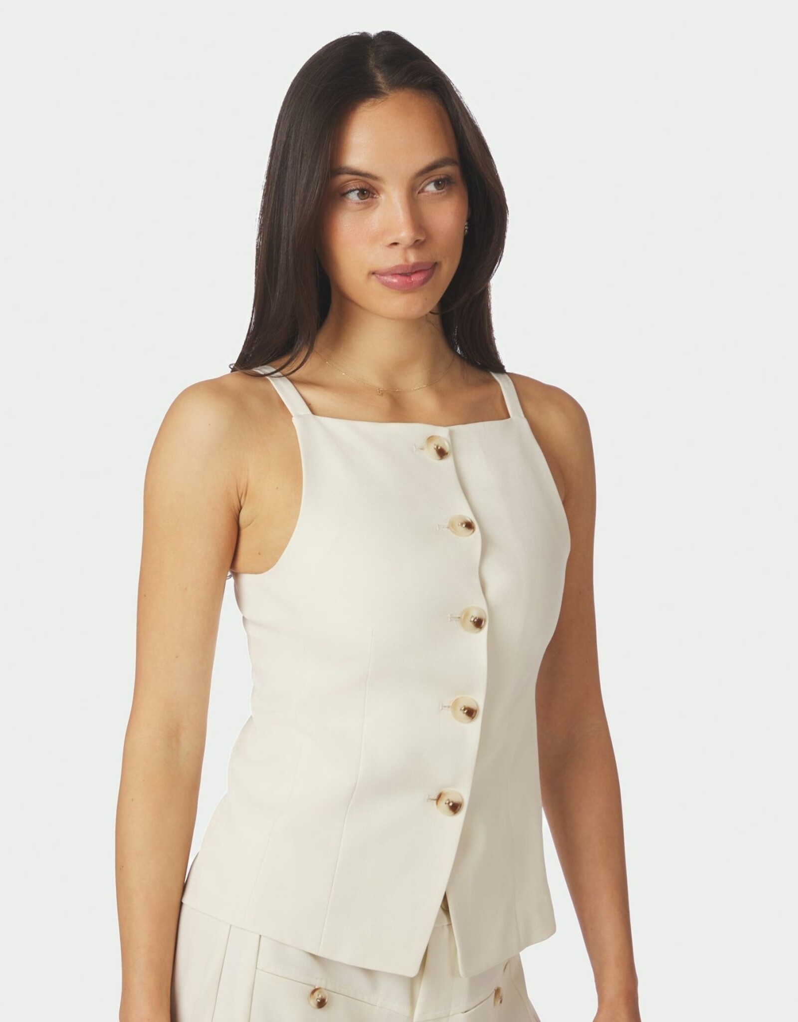 Top/Waistcoat  'Kylie' - Off White - Neo Noir