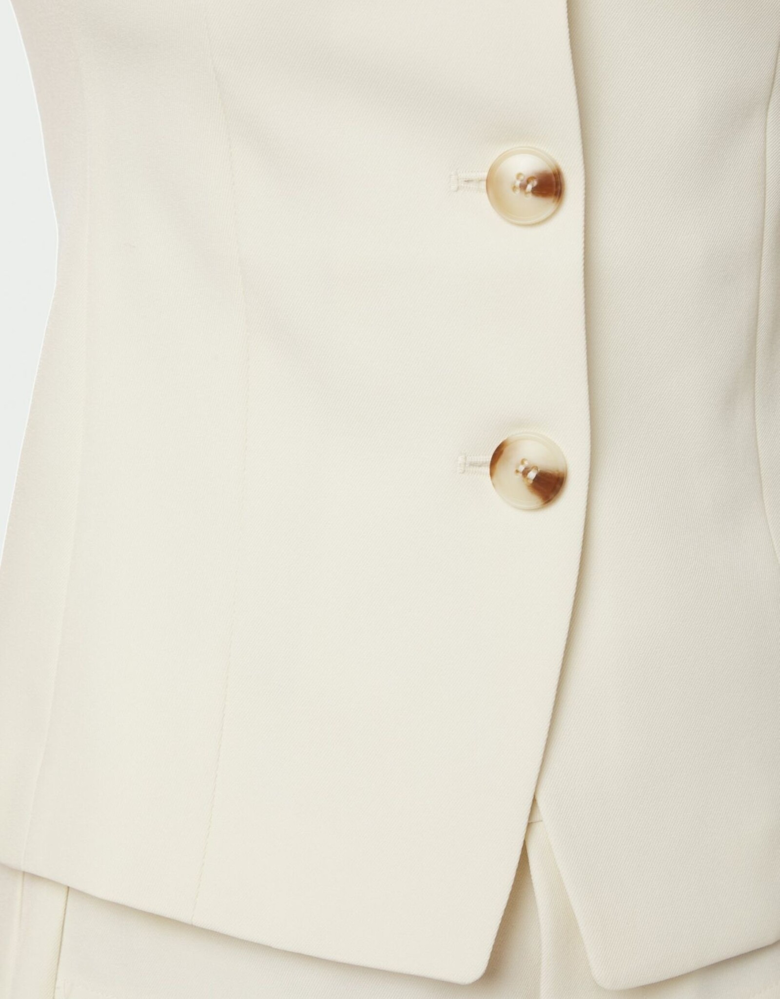 Top/Waistcoat  'Kylie' - Off White - Neo Noir
