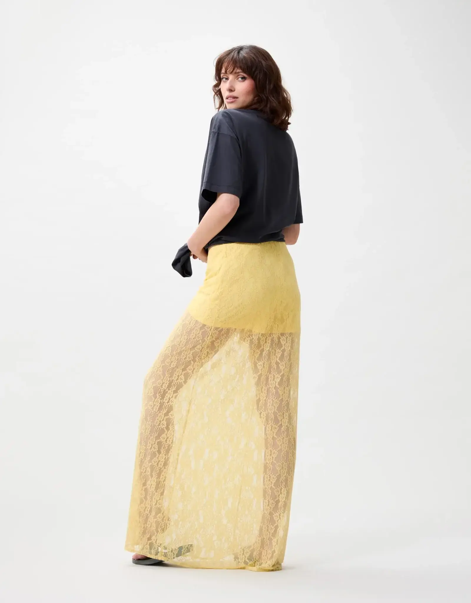 Catwalk Junkie Rok 'Lace' - Mellow Yellow  - Catwalk Junkie