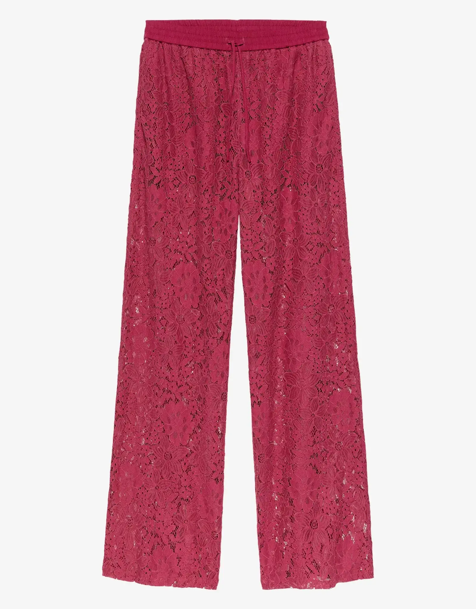 Catwalk Junkie Broek 'Pull On Lace' - Cranberry Juice - Catwalk Junkie