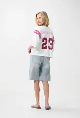Catwalk Junkie T-Shirt 'Football Graphic' - Off White - Catwalk Junkie