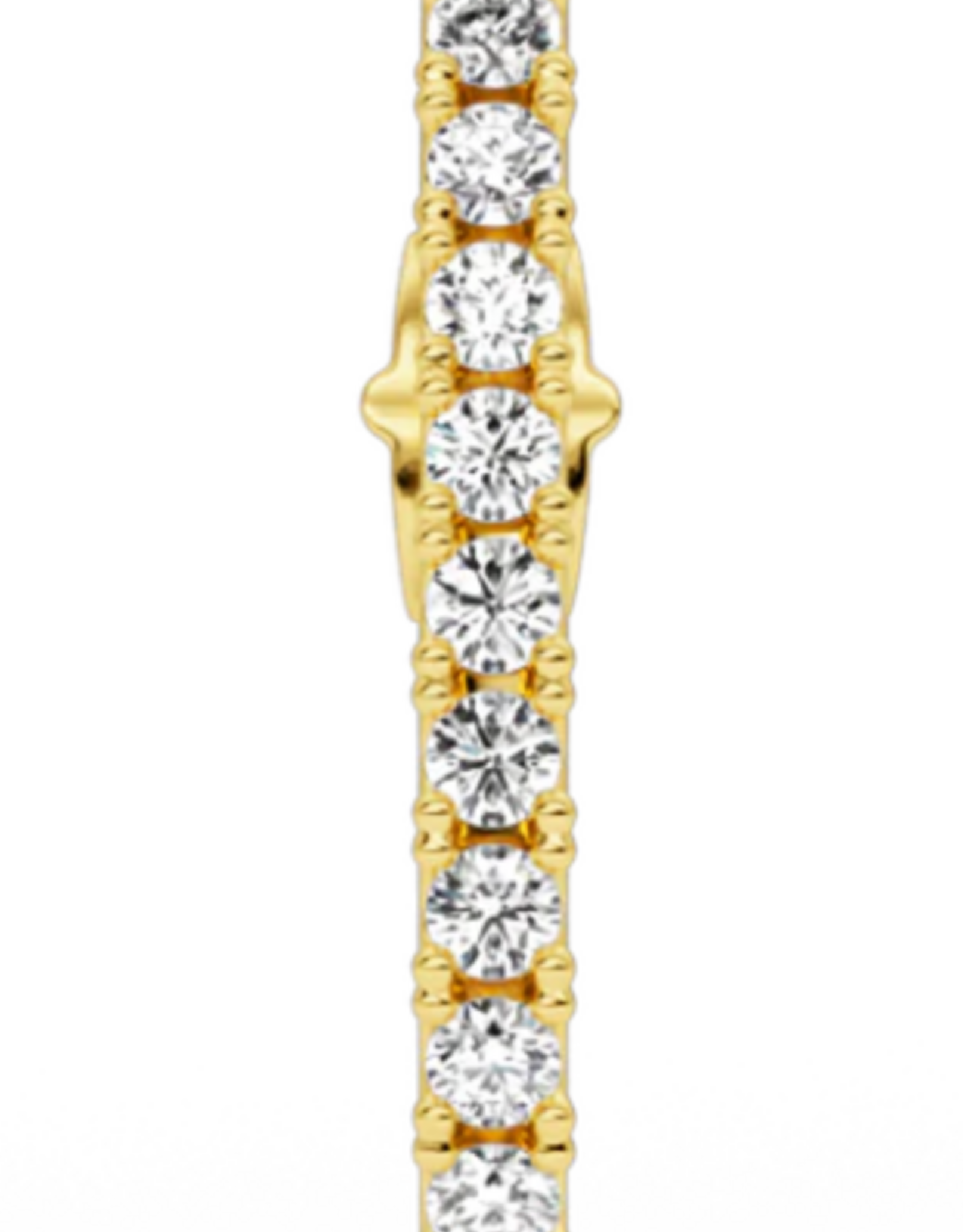 Billion Avenue Earstud Diamond 'Long Hug' - Gold - Billion Avenue