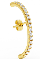 Billion Avenue Earstud Diamond 'Long Hug' - Gold - Billion Avenue