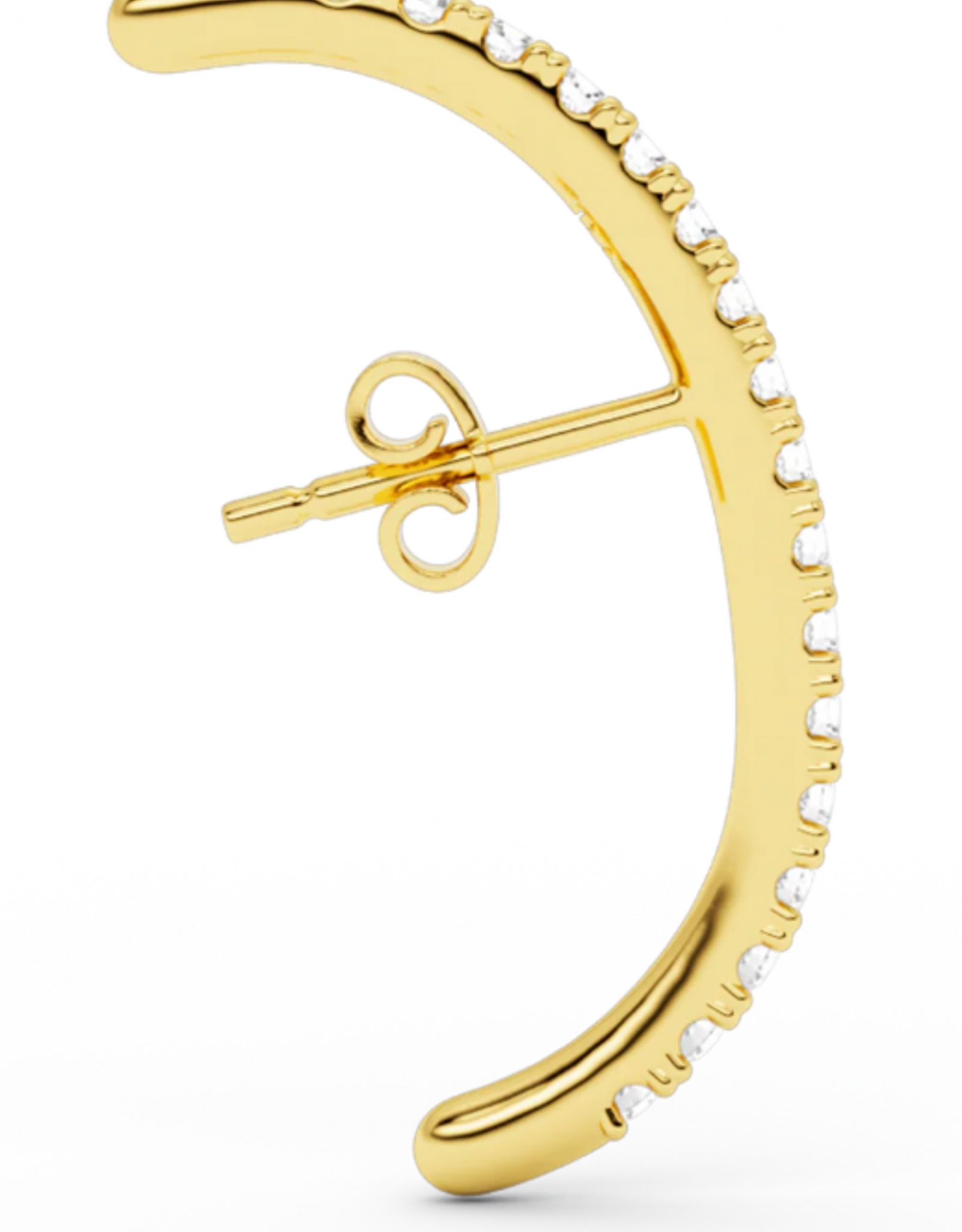 Billion Avenue Earstud Diamond 'Long Hug' - Gold - Billion Avenue