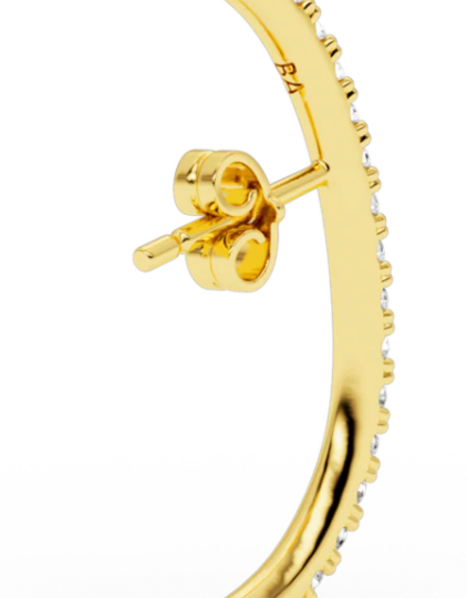 Billion Avenue Earstud Diamond 'Long Hug' - Gold - Billion Avenue