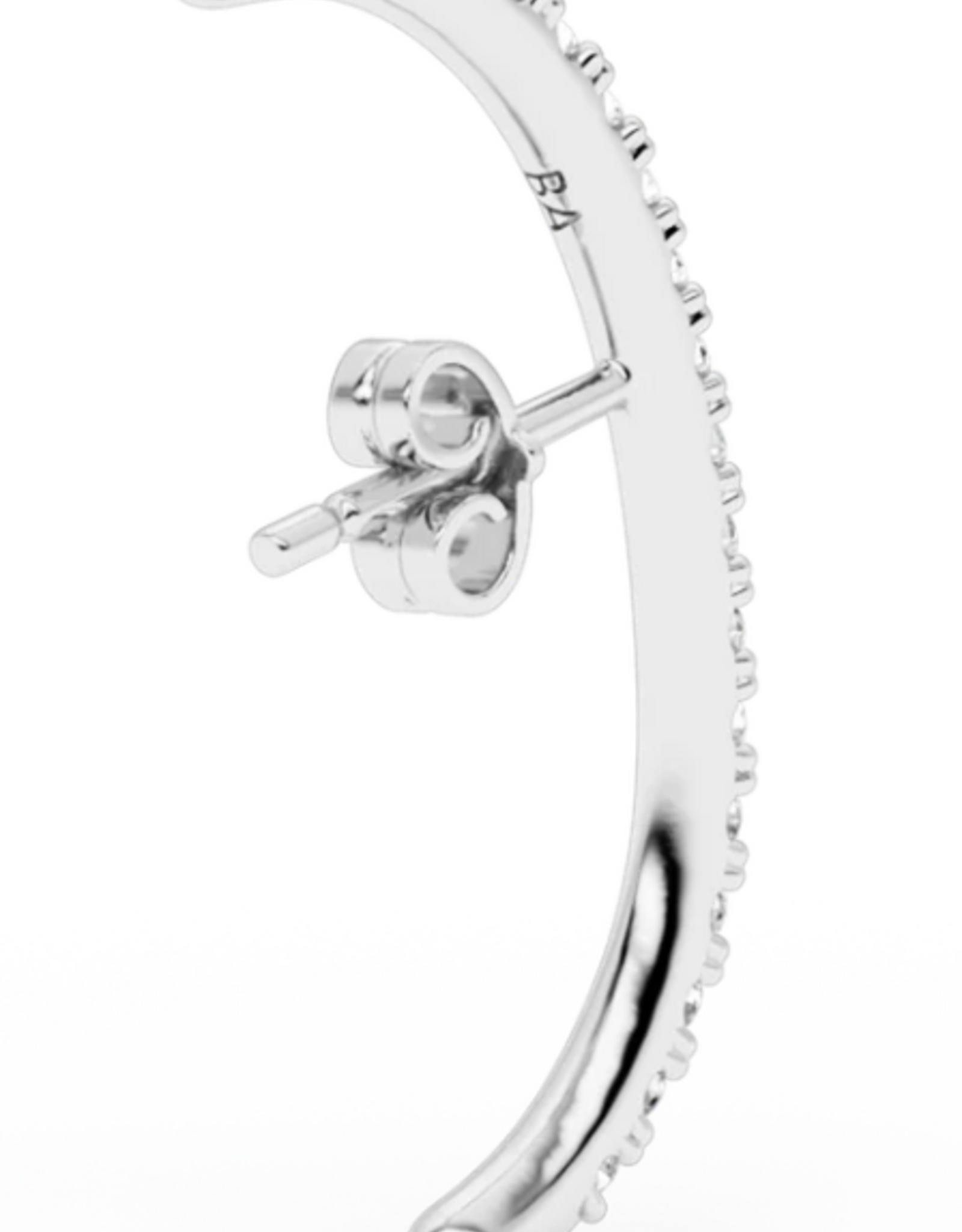 Billion Avenue Earstud Diamond 'Long Hug' - Silver - Billion Avenue