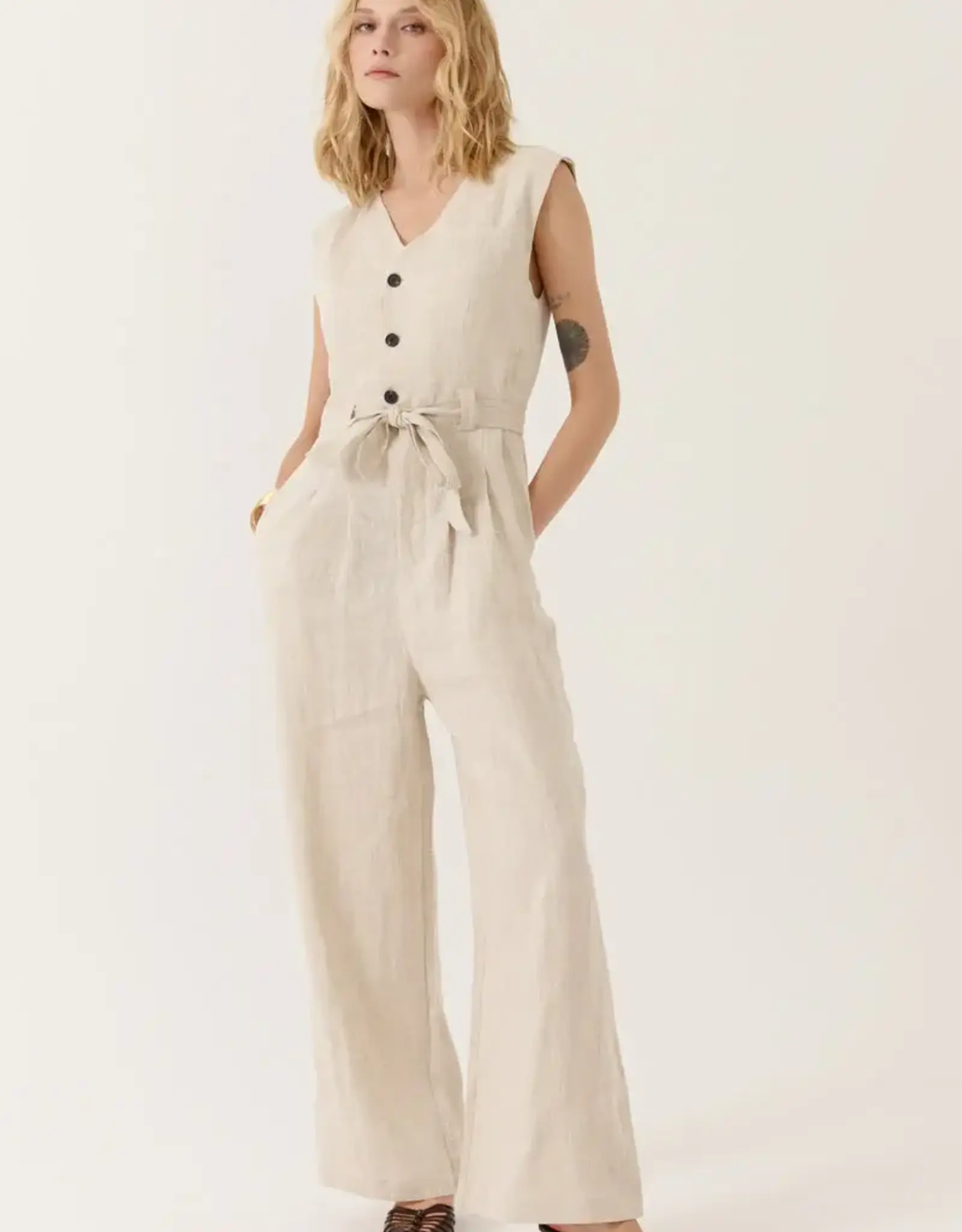 Jumpsuit  'Alveria' - Light-Beige - Artlove