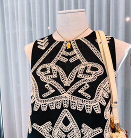 La Petite Etoile Top 'Thiney' - Noir/Ecru - La Petite Etoile