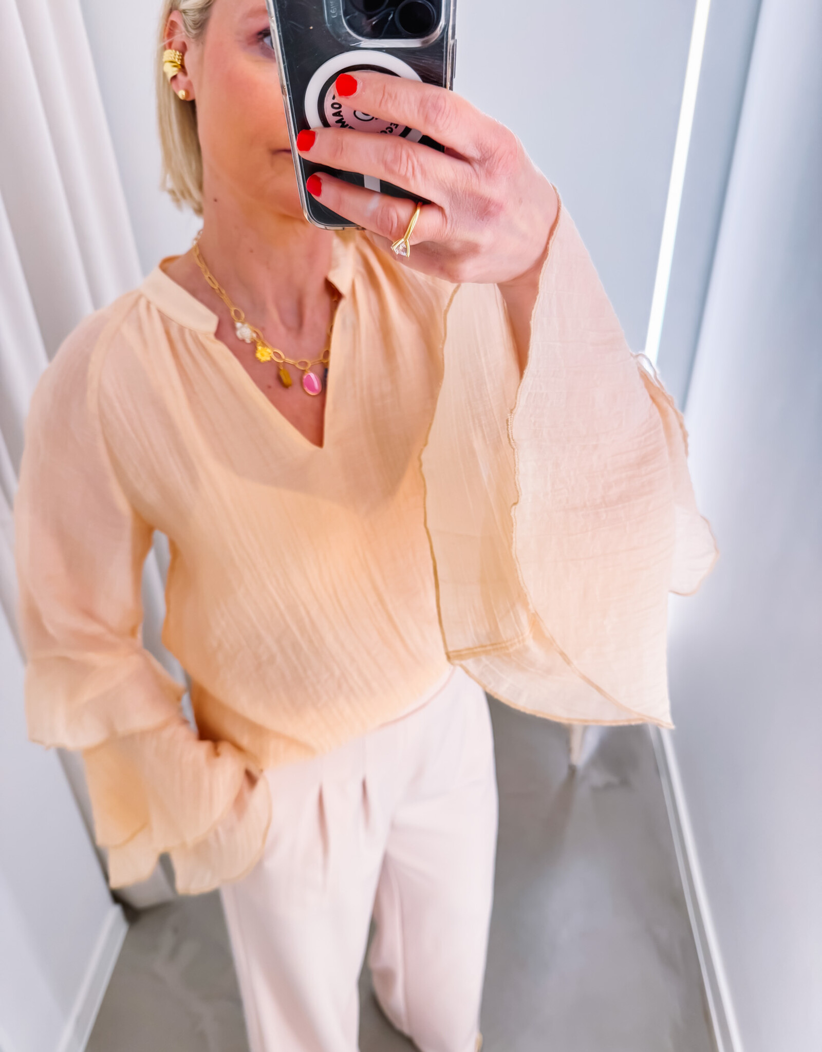 La Petite Etoile Blouse 'Brieta' - Poudre - La Petite Etoile