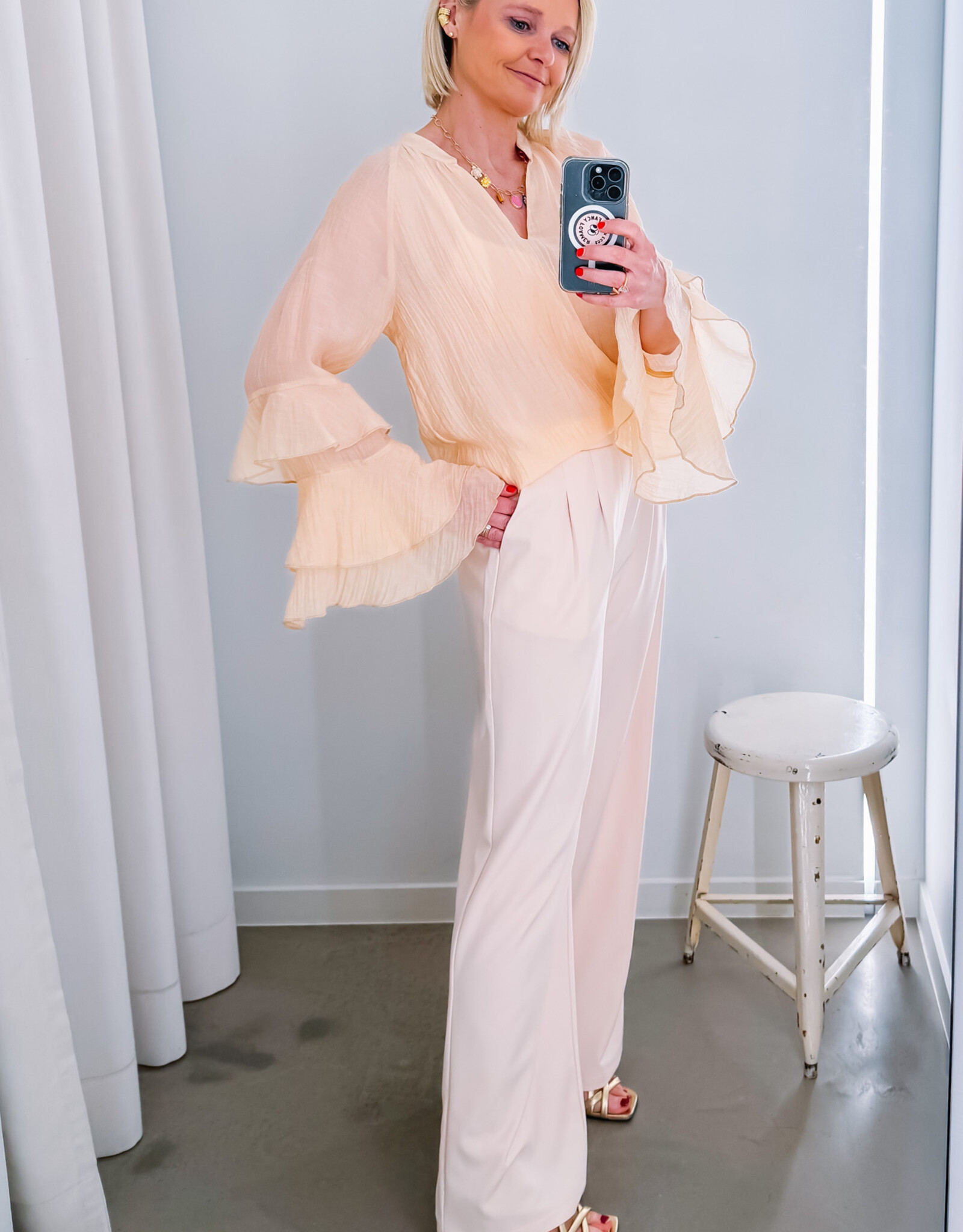 La Petite Etoile Blouse 'Brieta' - Poudre - La Petite Etoile