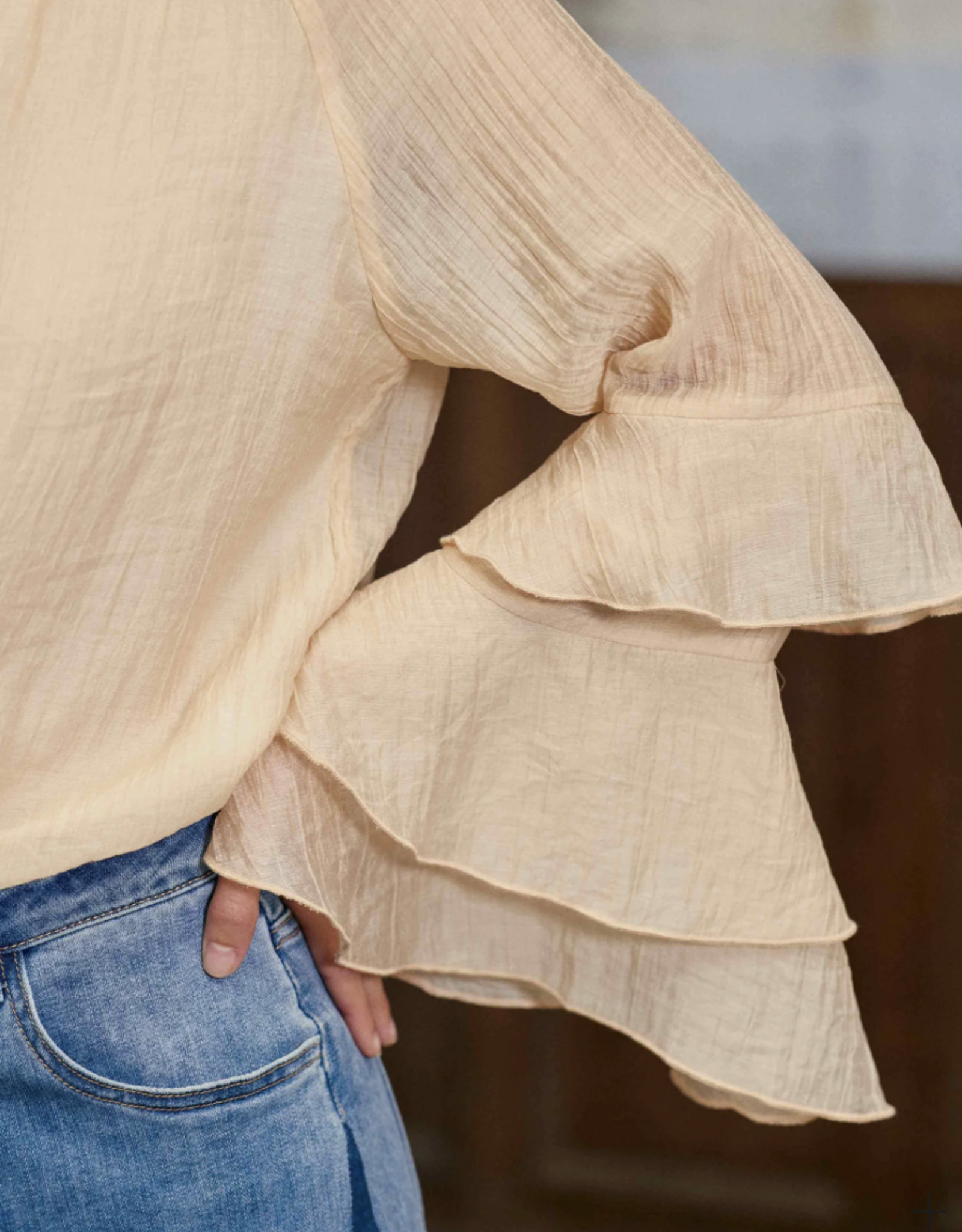 La Petite Etoile Blouse 'Brieta' - Poudre - La Petite Etoile