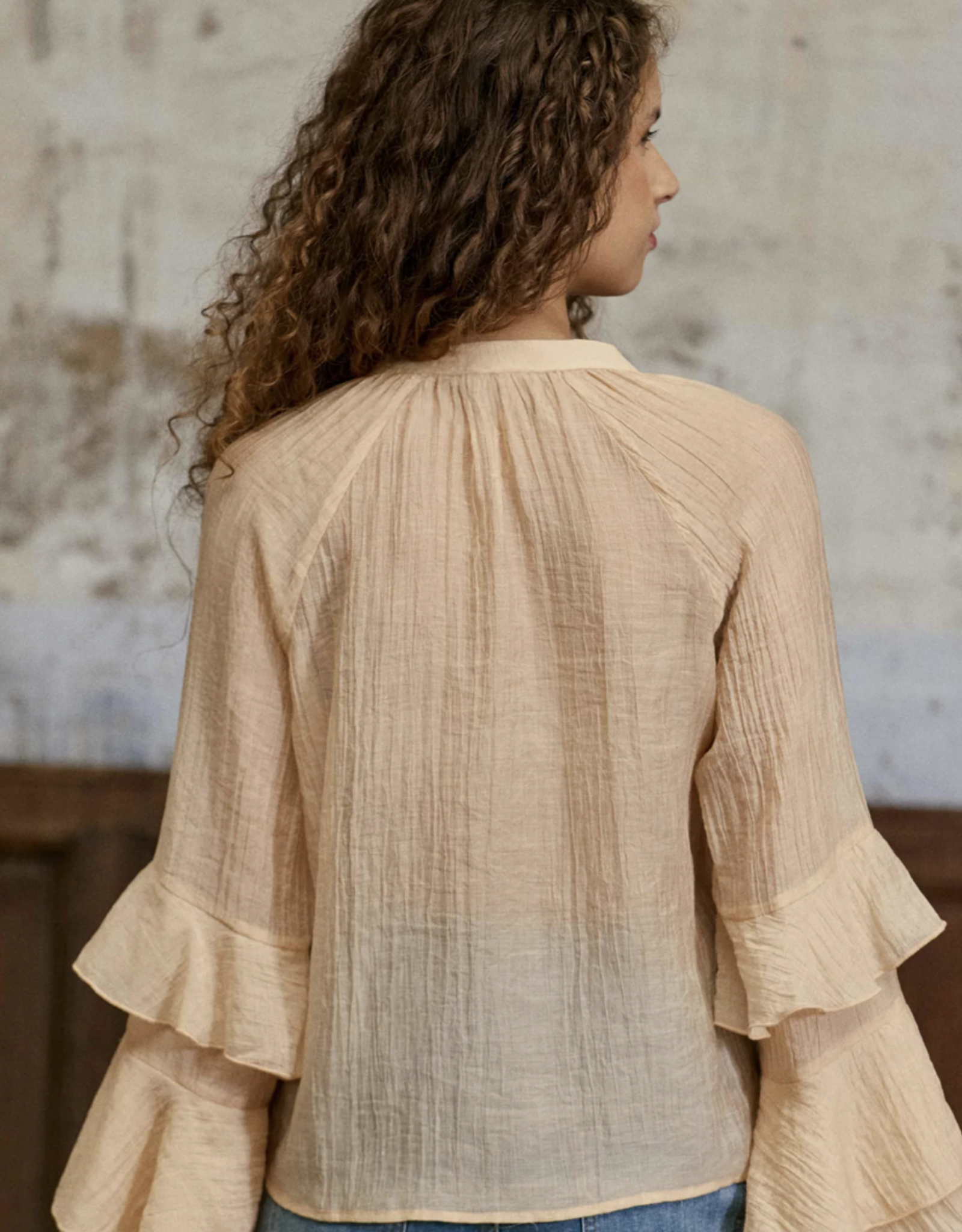 La Petite Etoile Blouse 'Brieta' - Poudre - La Petite Etoile