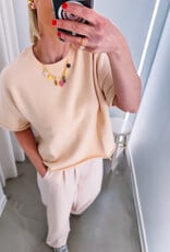 Hod Paris Sweater Korte Mouw 'Solange' - Linen - Hod Paris