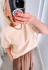 Hod Paris Sweater Korte Mouw 'Solange' - Linen - Hod Paris