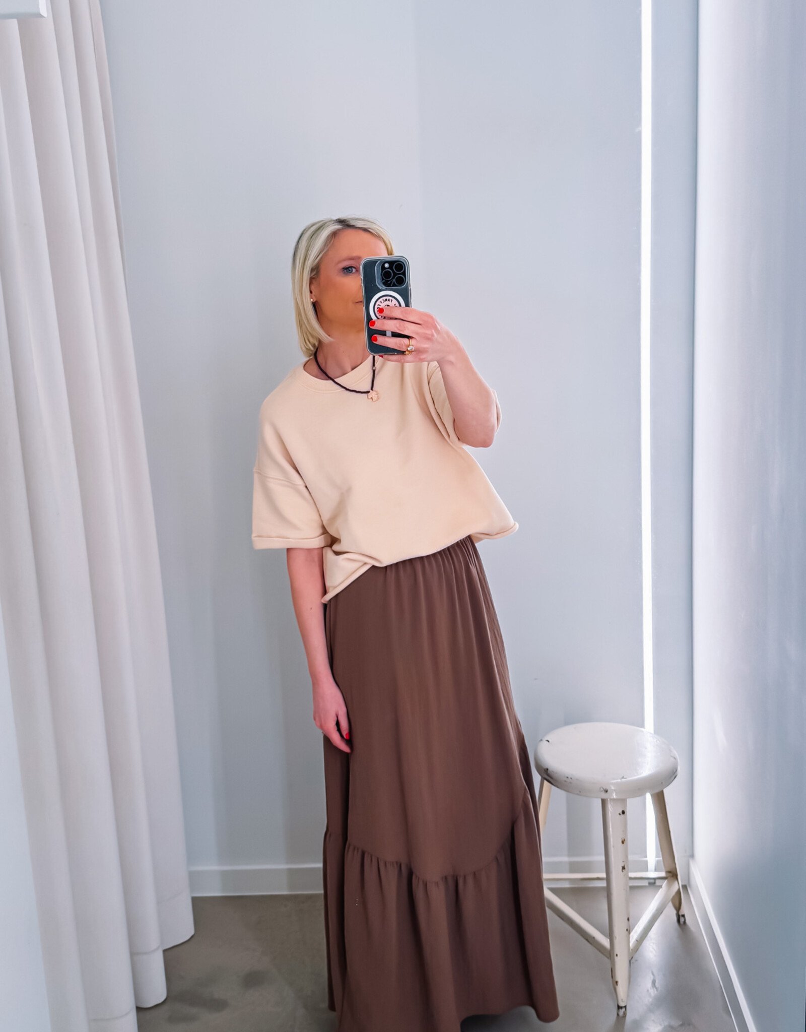 Hod Paris Sweater Korte Mouw 'Solange' - Linen - Hod Paris