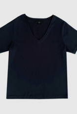Withblack T-Shirt V-Neck 'Gabriella' - Midnight Blue - Withblack