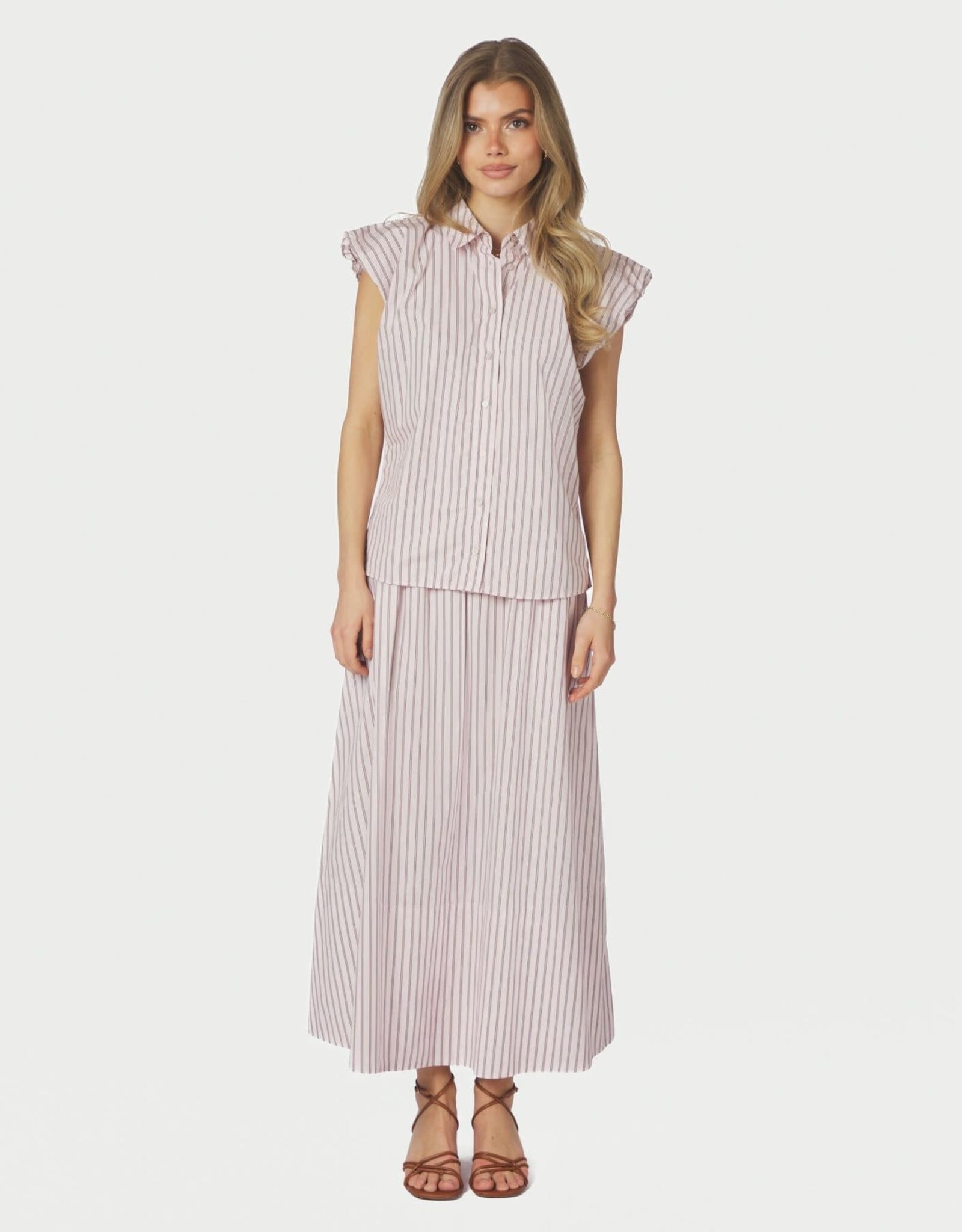 Rok Long Double Stripe 'Yara' - Rose - Neo Noir