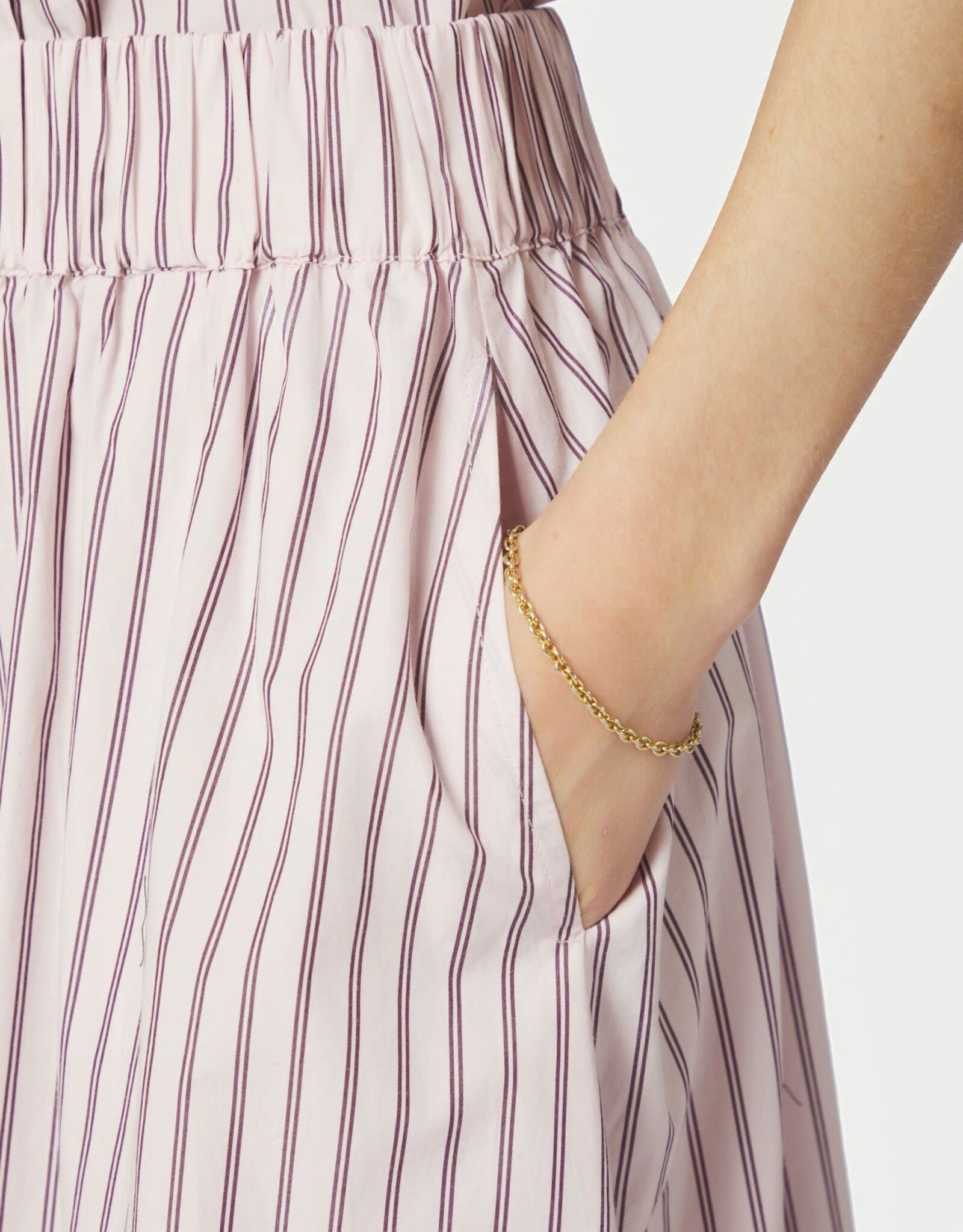 Rok Long Double Stripe 'Yara' - Rose - Neo Noir