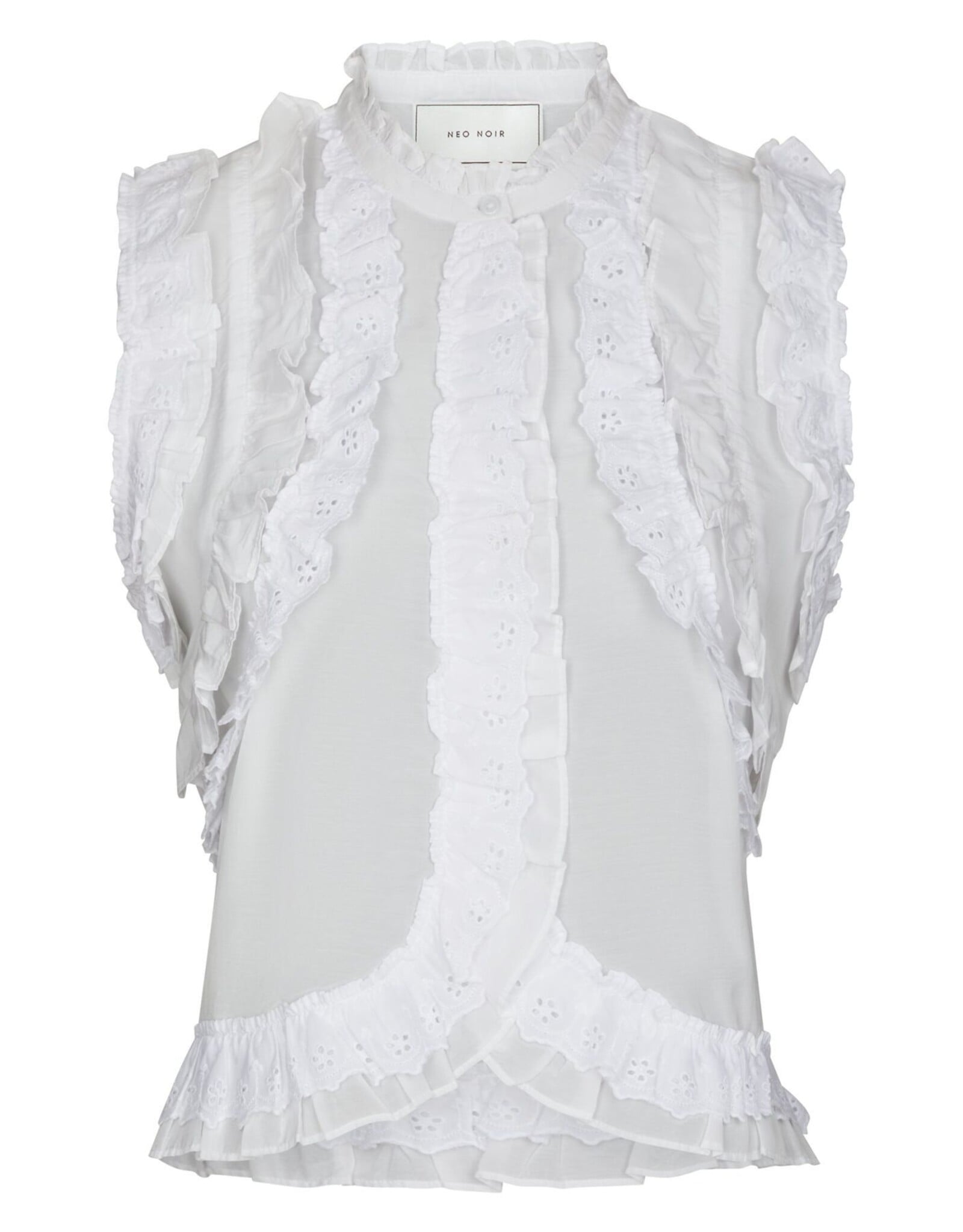 Top Ruffle 'Celia' - White - Neo Noir