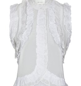 Top Ruffle 'Celia' - White - Neo Noir