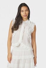 Top Ruffle 'Celia' - White - Neo Noir