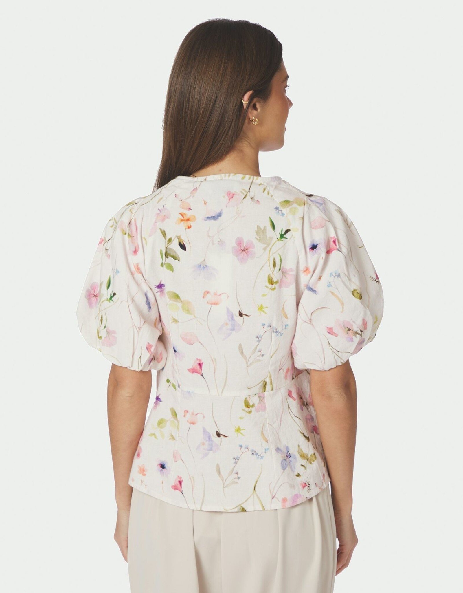 Blouse Flower 'Irina' - Off White - Neo Noir