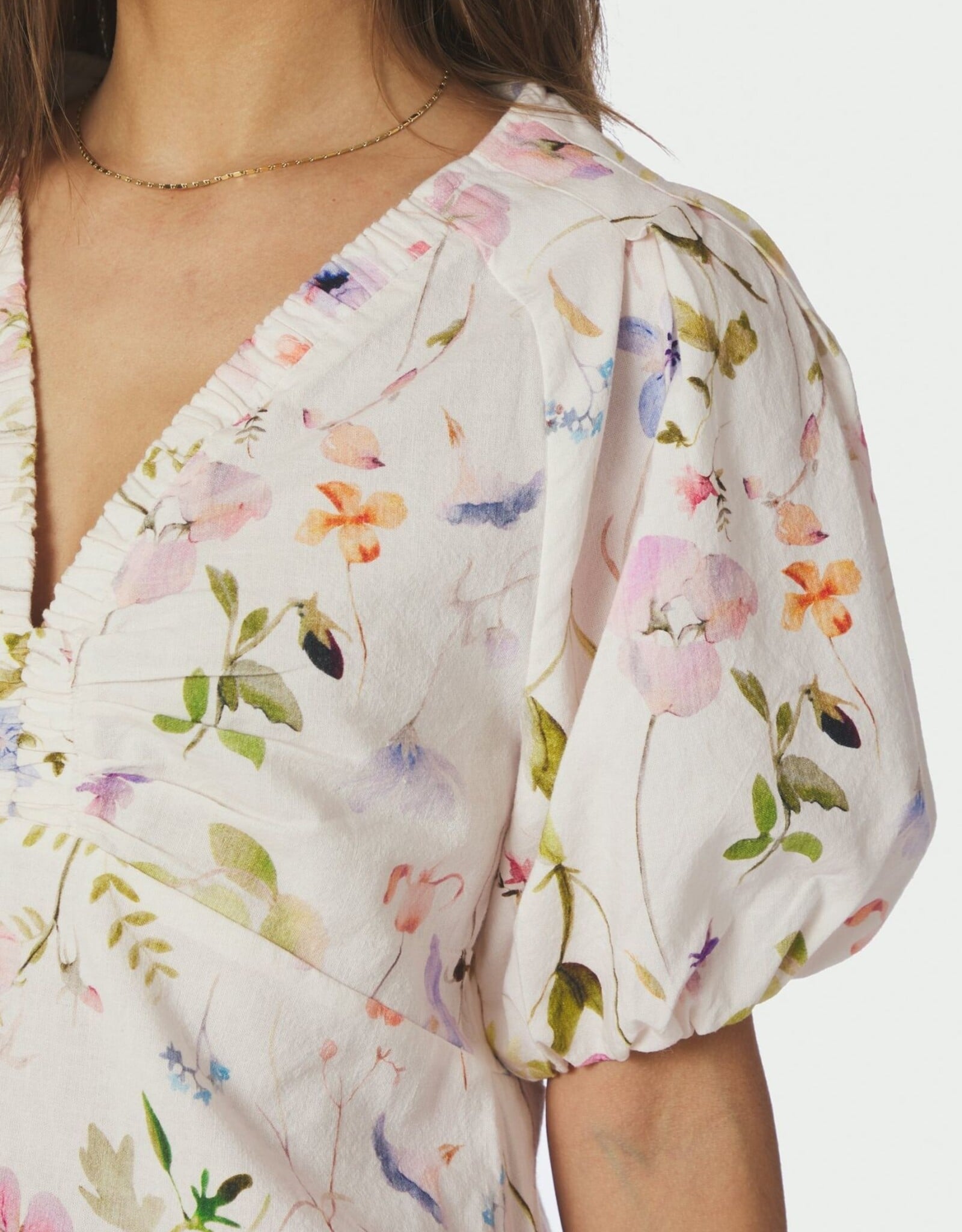 Blouse Flower 'Irina' - Off White - Neo Noir