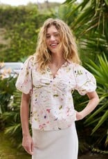 Blouse Flower 'Irina' - Off White - Neo Noir