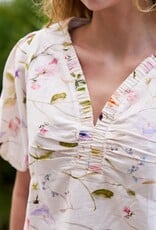 Blouse Flower 'Irina' - Off White - Neo Noir